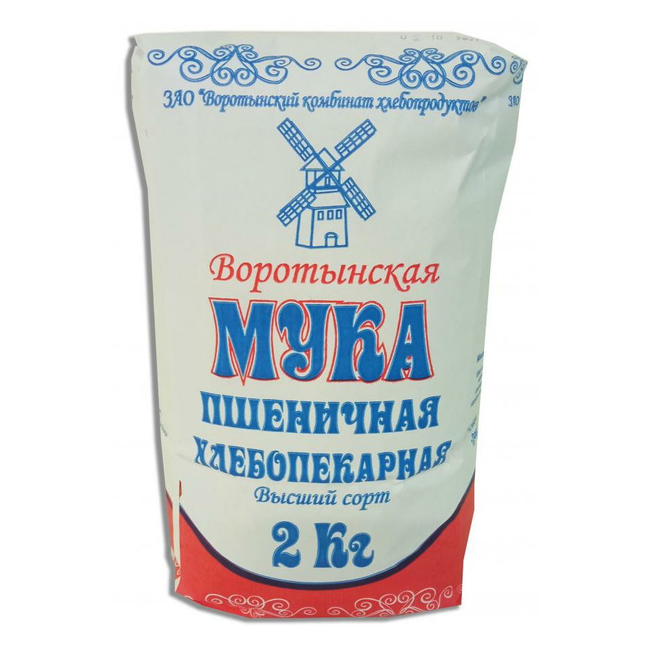 

Мука пшеничная высший сорт 2 кг