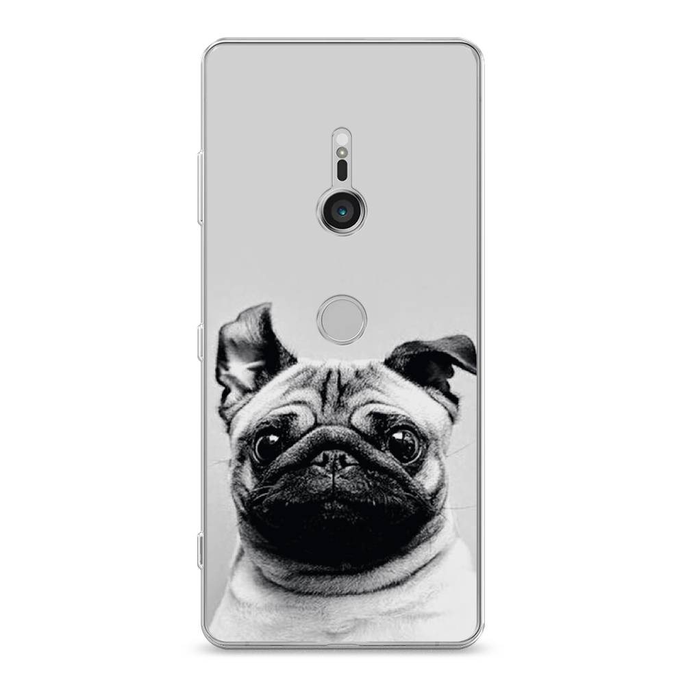 

Чехол Awog на Sony Xperia XZ3 "Ушастый мопс", Разноцветный, 53650-1