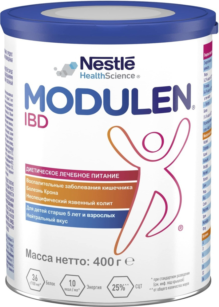 Nestle Смесь Nestle Modulen IBD 400 гр С 5 лет  - купить