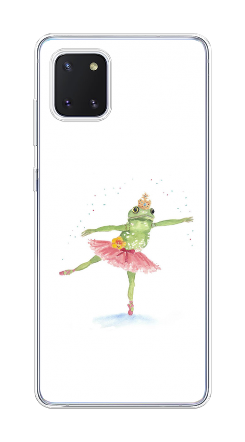 

Чехол на Samsung Galaxy Note 10 Lite "Лягушка-балерина", Зеленый, 29150-4