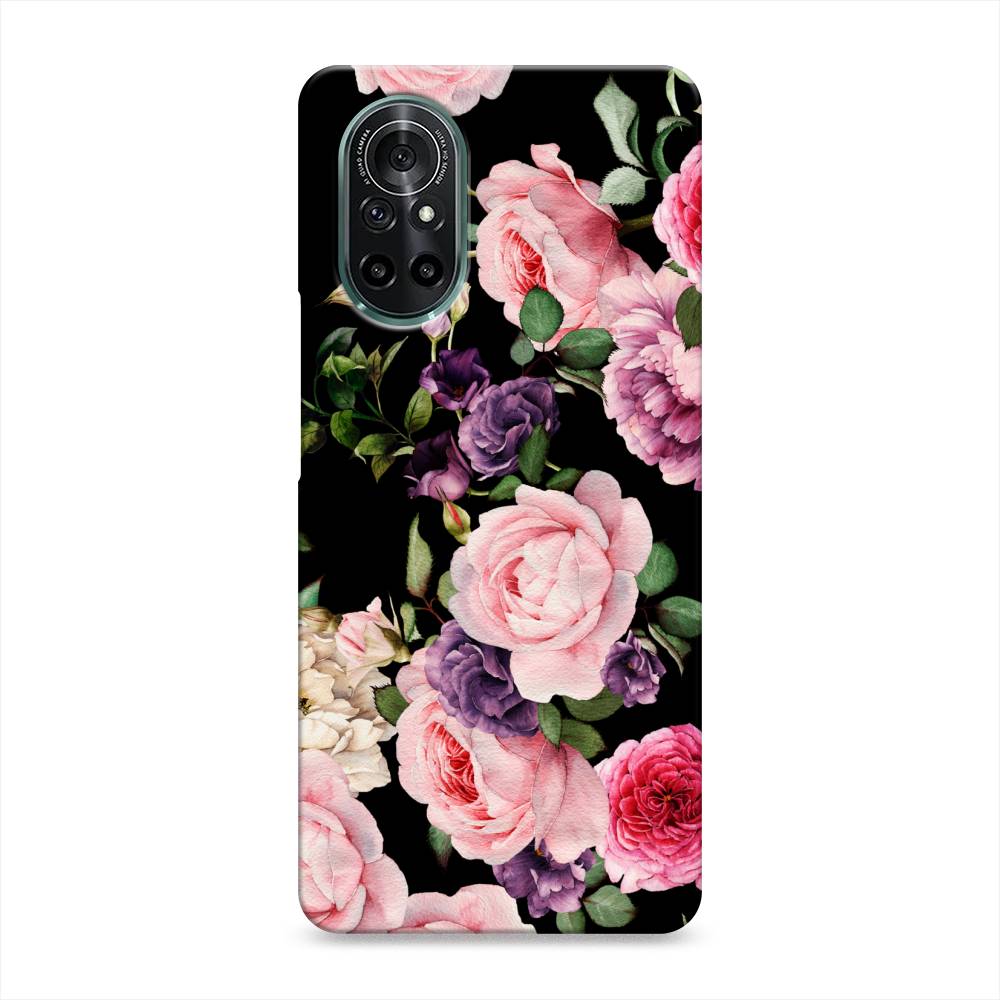 

Чехол Awog "Пионы на черном" для Honor V40 Lite, 6105120-6