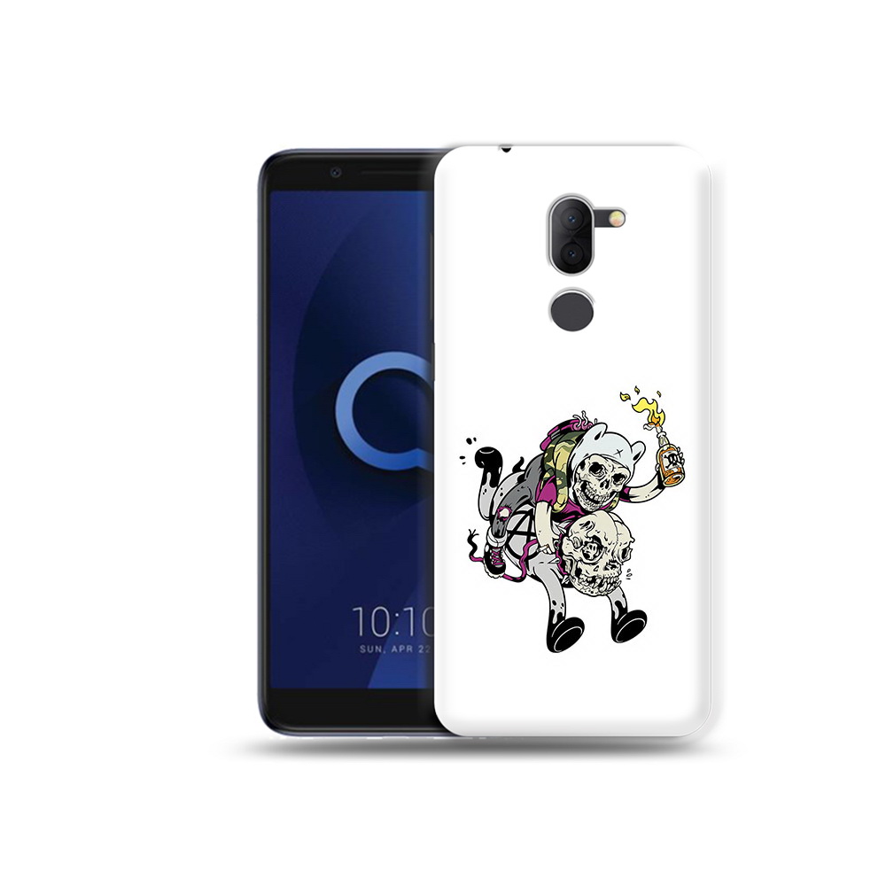 

Чехол MyPads Tocco для Alcatel 3X время приключений скелеты (PT112114.674.277), Прозрачный, Tocco