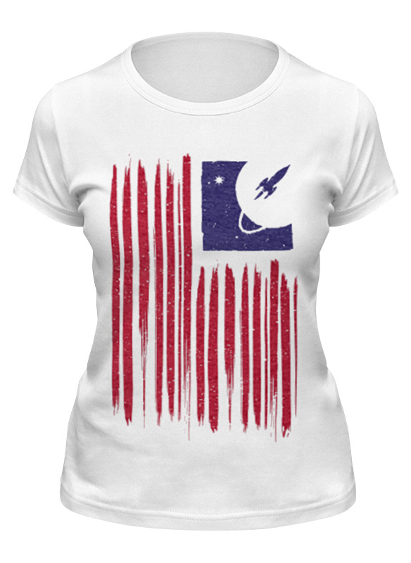 

Футболка женская Printio Merica to the stars белая 2XL, Белый, Merica to the stars