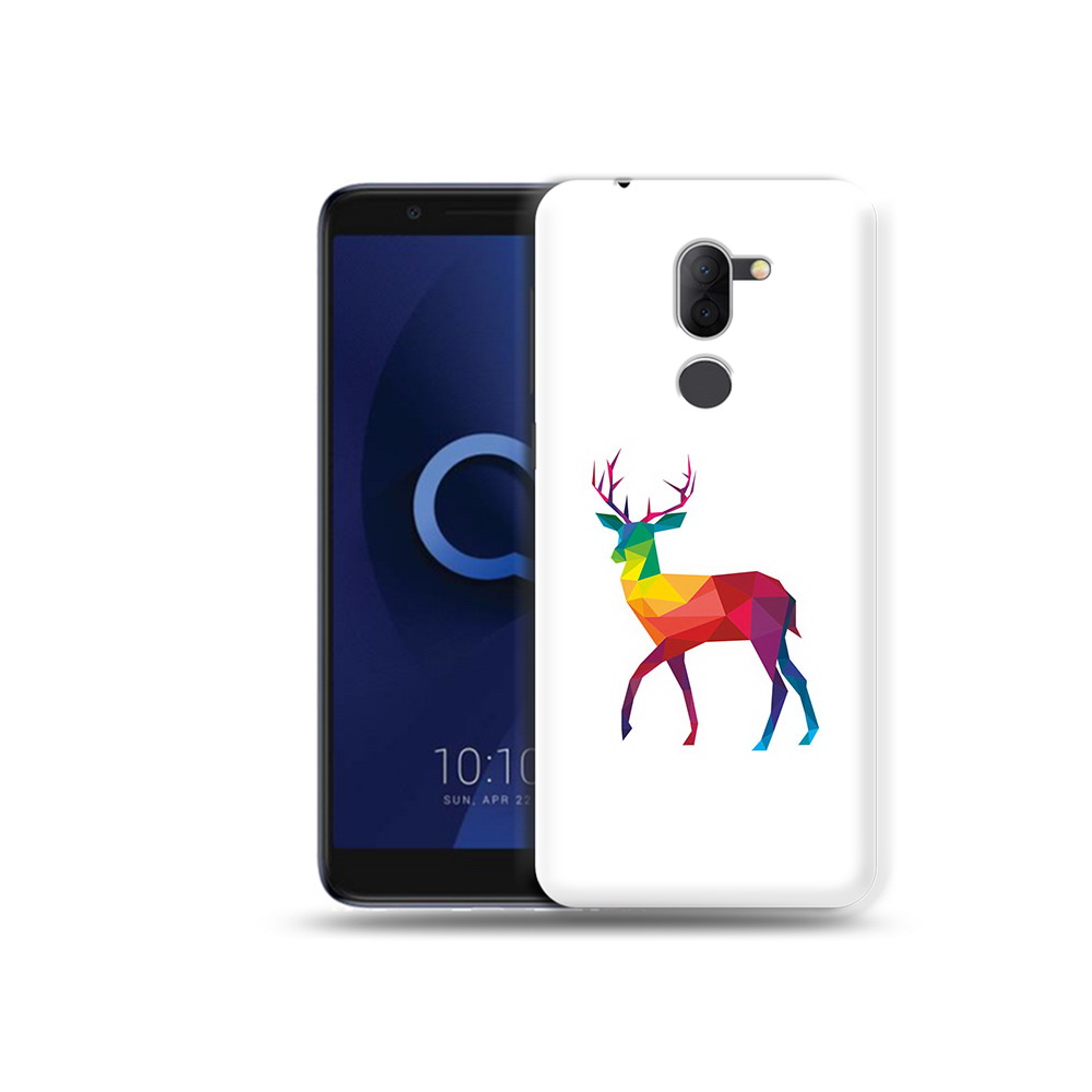 

Чехол MyPads Tocco для Alcatel 3X геометрический олень (PT112114.674.286), Прозрачный, Tocco