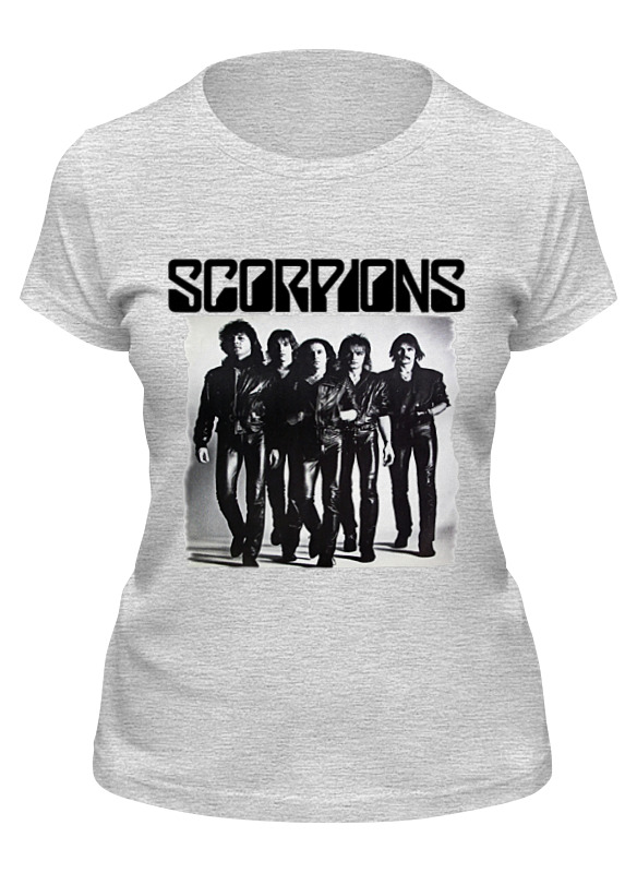 

Футболка женская Printio Scorpions band серая 2XL, Серый, Scorpions band