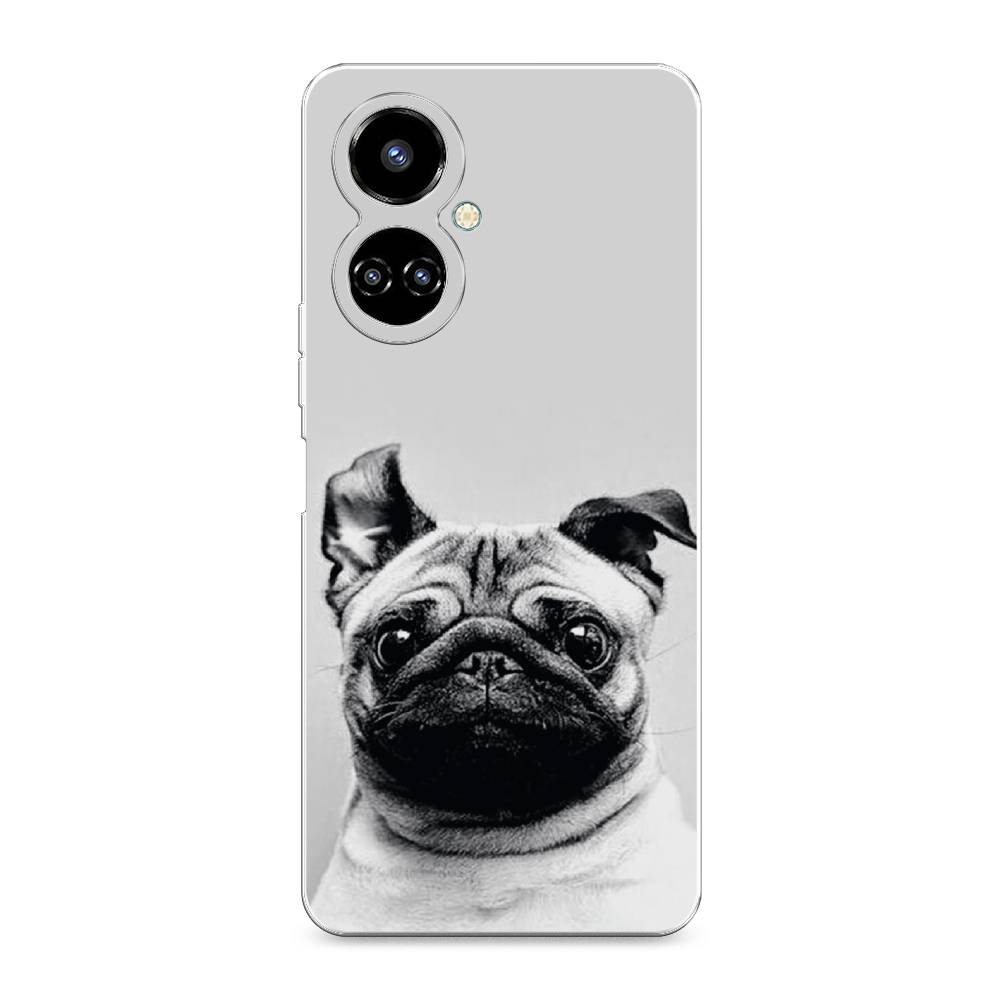 

Чехол Awog на Tecno Camon 19/19 Pro 4G "Ушастый мопс", Разноцветный, 301650-1
