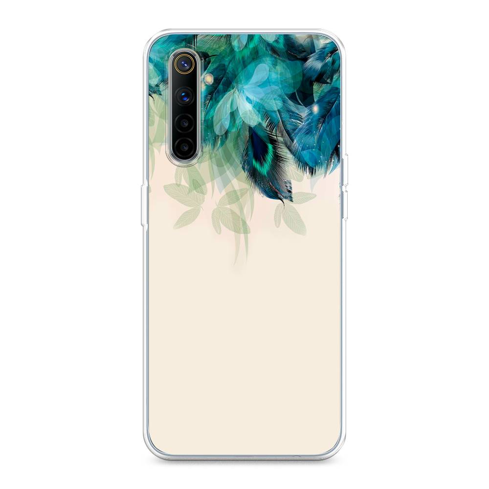 

Чехол Awog на Realme 6 "Перья голубого цвета", Разноцветный, 252750-2