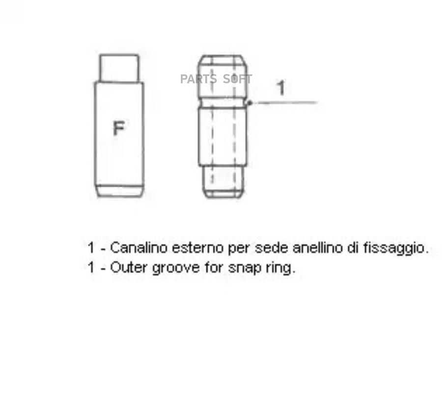 METELLI '01S2829 Направл.клап.  4шт