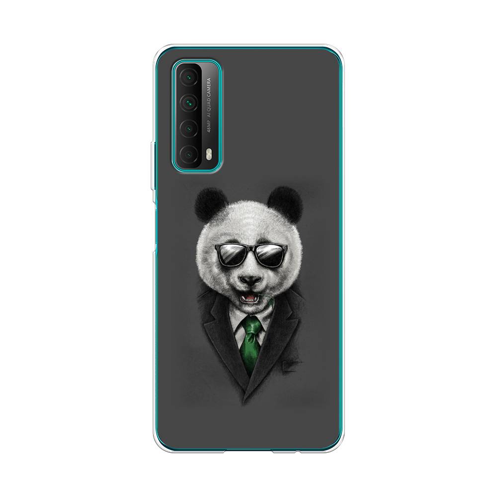 

Чехол Awog на Huawei P Smart 2021 "Деловая панда", Разноцветный, 6104750-10