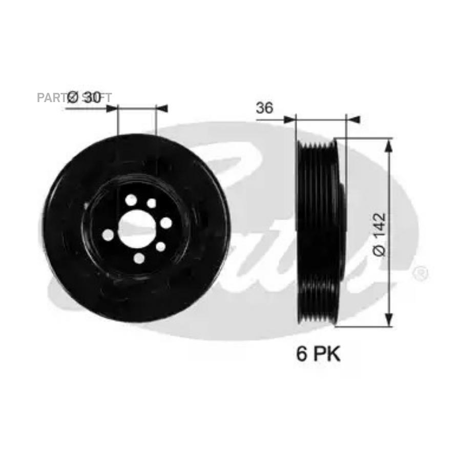 

Шкив VAG A4/FABIA/OCTAVIA/BORA/GOLF 4/JETTA 3/JETTA 4/PASSAT 98- 1.8-2.0 коленвала