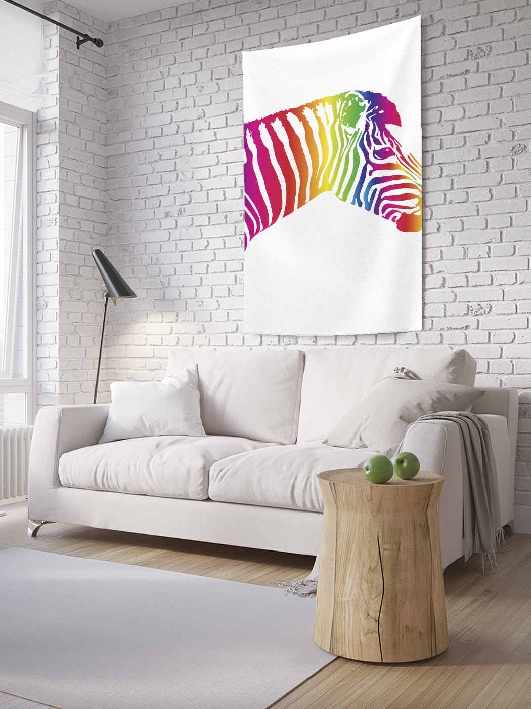 

Вертикальное фотопанно на стену JoyArty Зебра фантазий 150x200 см, Зебра фантазий