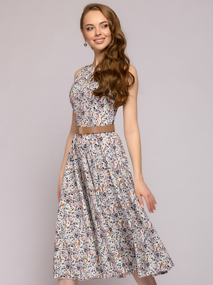

Платье женское 1001dress 0112001-01569 белое 40, 0112001-01569