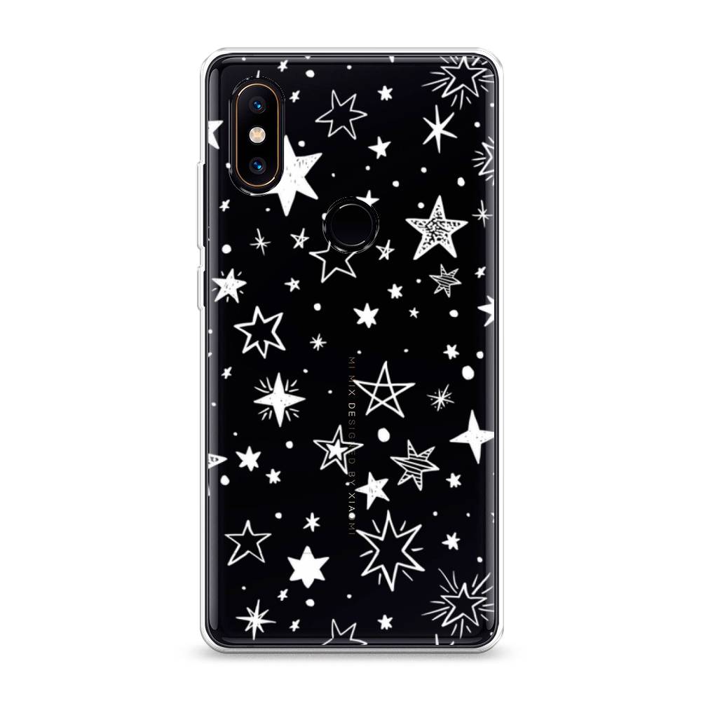 

Чехол Awog на Xiaomi Mi Mix 2S "Звездочки графика белая", Разноцветный, 33450-7