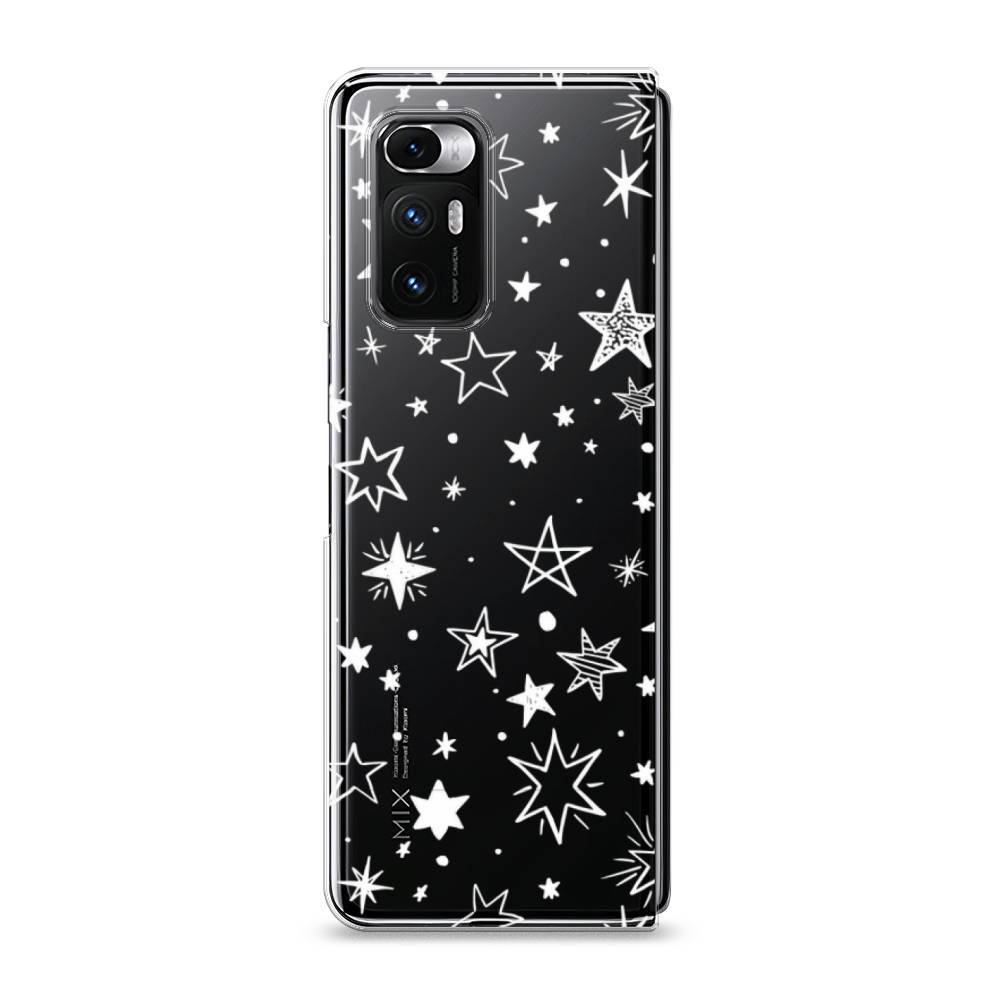 фото Силиконовый чехол "звездочки графика белая" на xiaomi mi mix fold awog