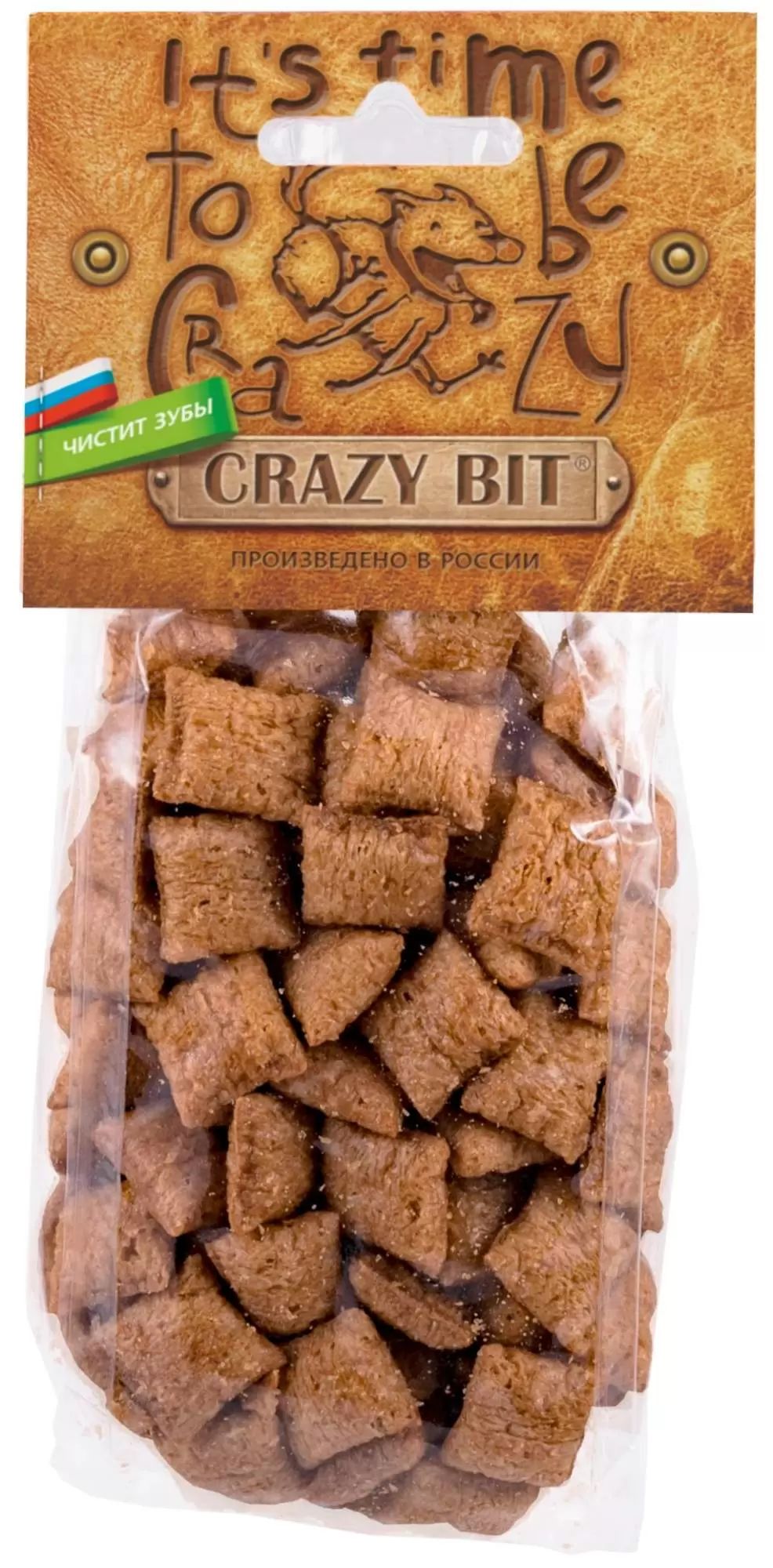 

Хрустящие подушечки для собак TitBit Crazy Bit для чистки зубов, с ягненком, 65 г