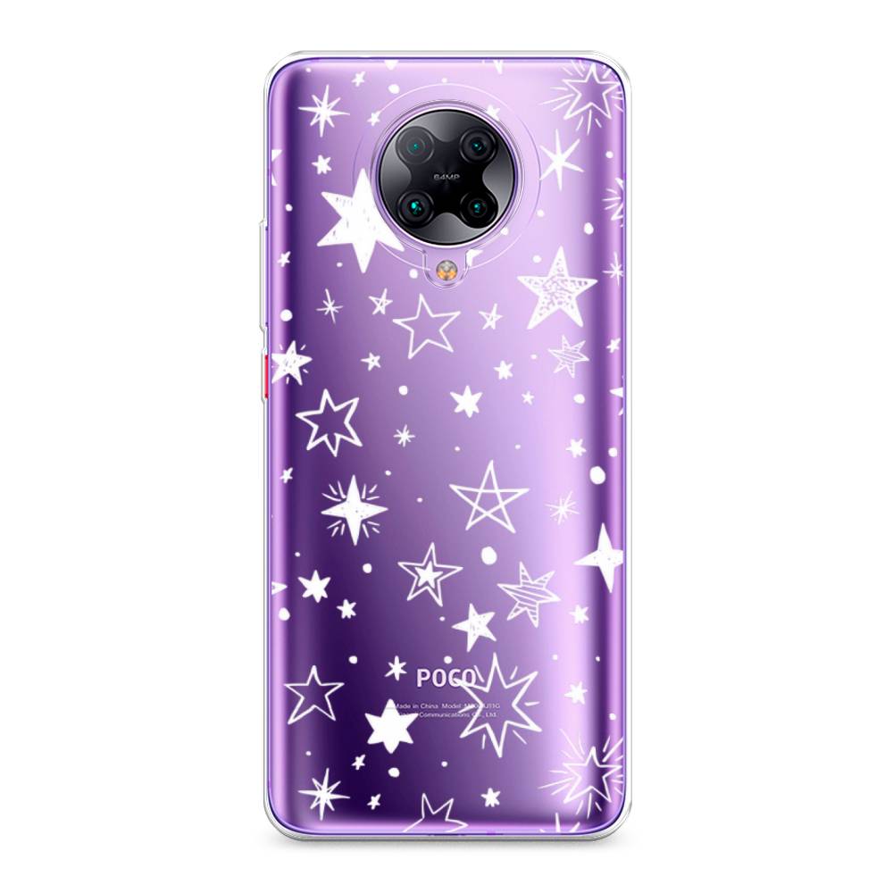 

Чехол Awog на Poco F2 Pro/Redmi K30 Pro "Звездочки графика белая", Разноцветный, 37050-7
