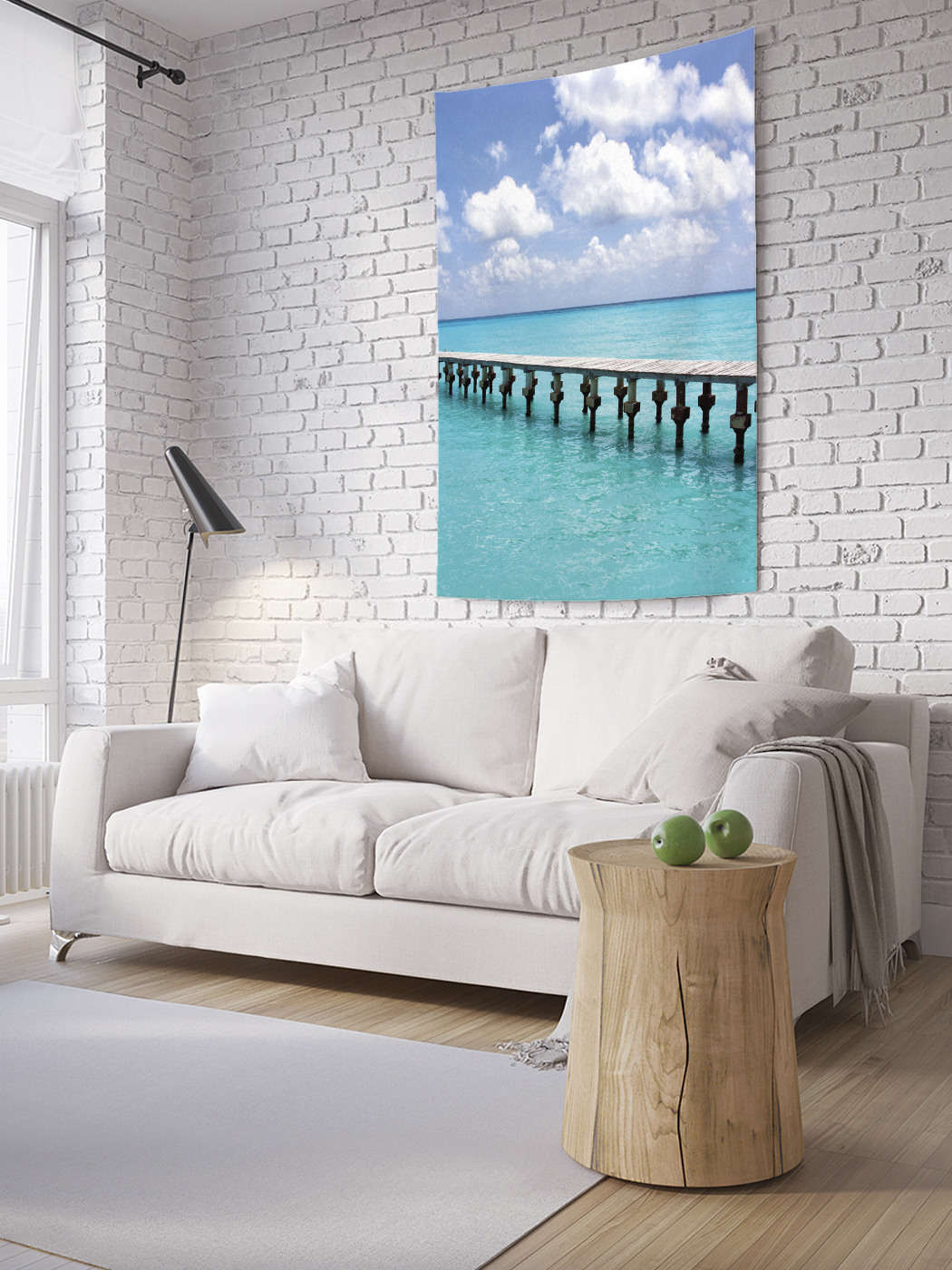 

Вертикальное фотопанно на стену JoyArty Мост для моря 150x200 см, Мост для моря