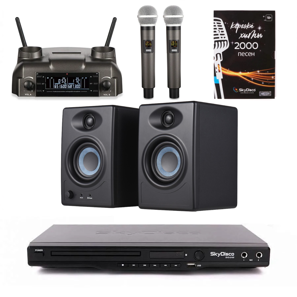 

Караоке-система SkyDisco Karaoke Home Set 3+SM-3BT, Karaoke Home Set 3+SM-3BT
