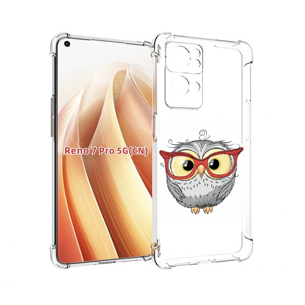 

Чехол MyPads сова-в-красных-очках для OPPO Reno7 Pro 5G, Прозрачный, Tocco