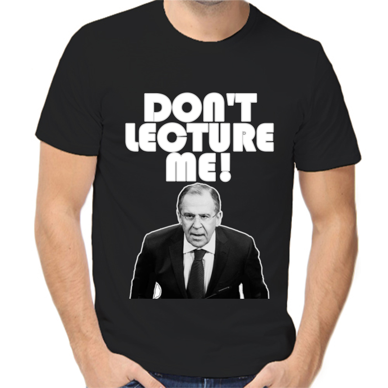 

Футболка мужская черная 42 р-р Лавров dont lecture me, Черный, fm_lavrov_dont_lecture_me