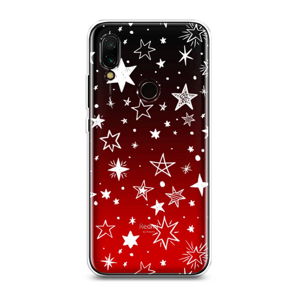 

Чехол Awog на Xiaomi Redmi 7 "Звездочки графика белая", Разноцветный, 35050-7