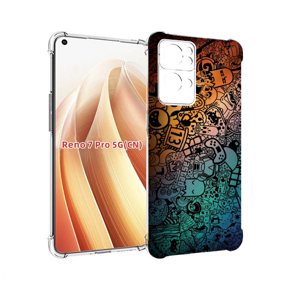 

Чехол MyPads стикеты в тени для OPPO Reno7 Pro 5G, Прозрачный, Tocco