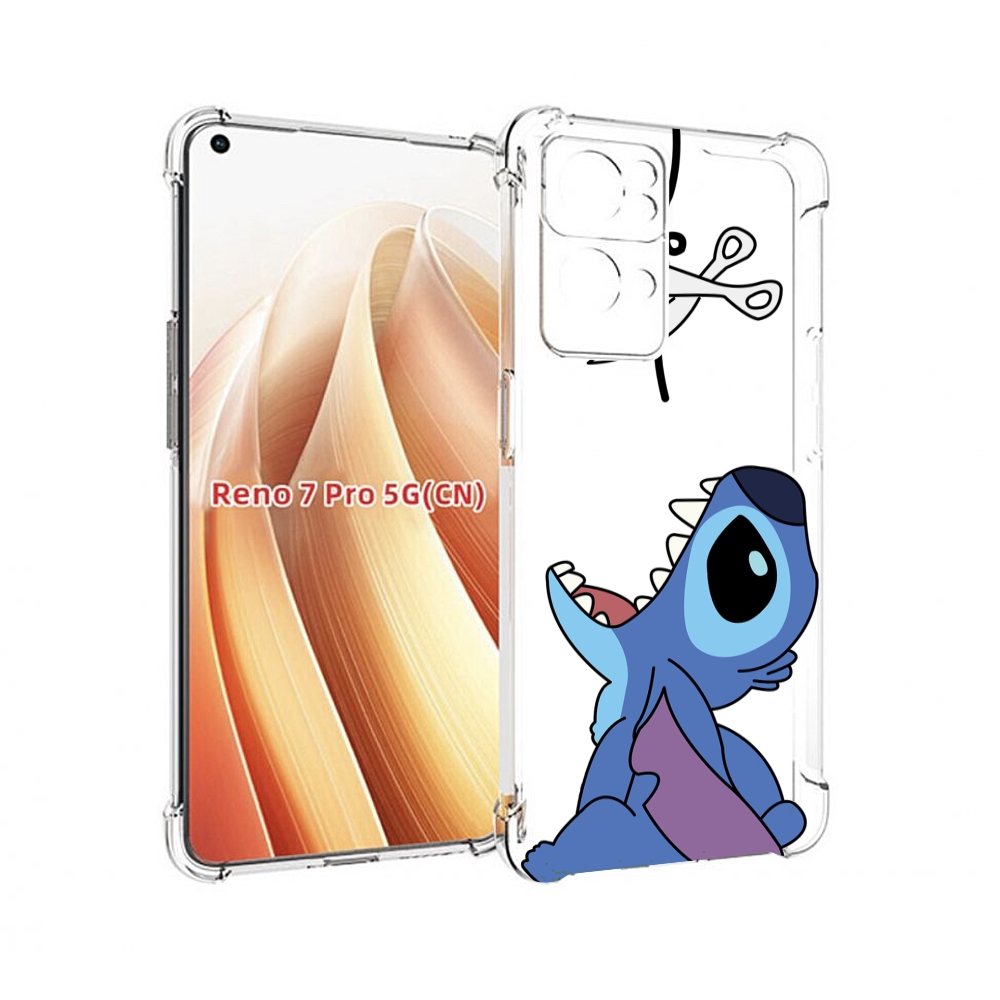 

Чехол MyPads стич-с-ножницами для OPPO Reno7 Pro 5G, Прозрачный, Tocco