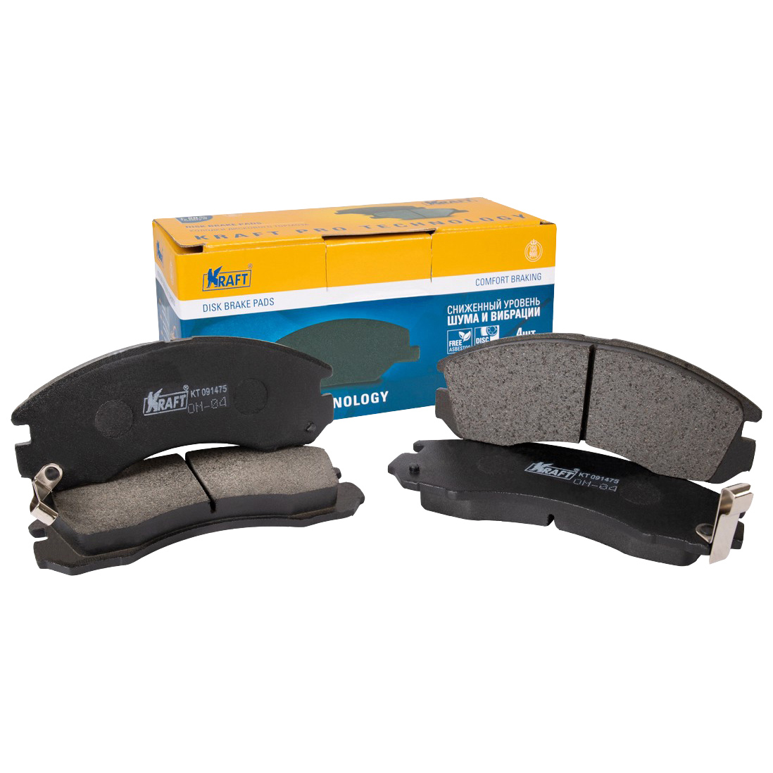 

Колодки дисковые передние Mitsubishi Galant (92-04), Outlander (03-12) KRAFT kt091475