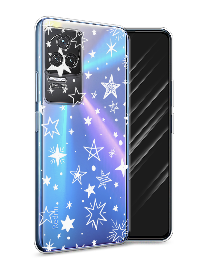 

Чехол Awog на Xiaomi Redmi K50 "Звездочки графика белая", Разноцветный, 312250-7