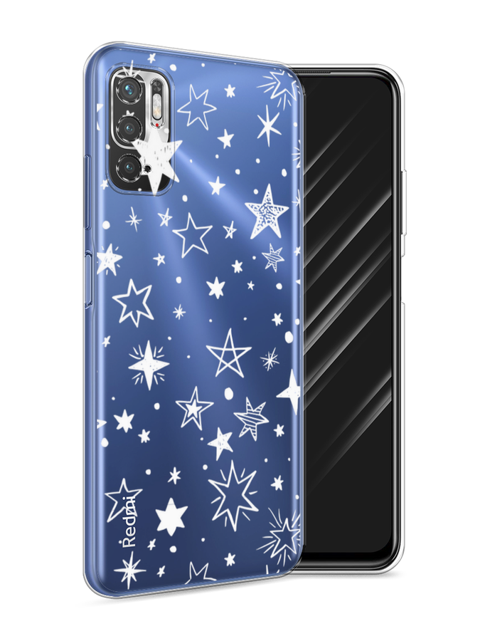

Чехол Awog на Xiaomi Redmi Note 10T/Note 10 5G/M3 Pro "Звездочки графика белая", Разноцветный, 310850-7