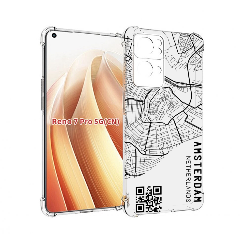 

Чехол MyPads схема-амстердам для OPPO Reno7 Pro 5G, Прозрачный, Tocco