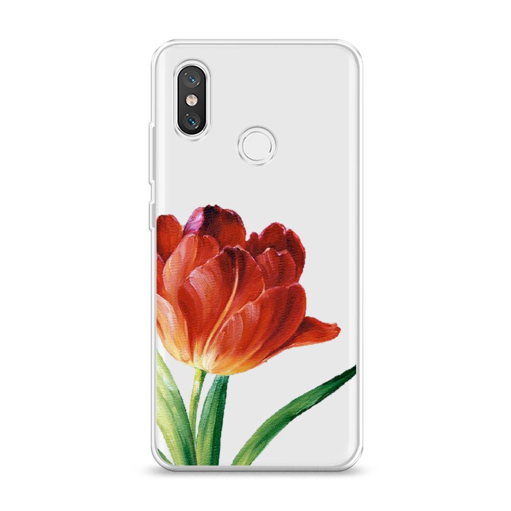 

Чехол Awog на Xiaomi Mi 8 "Красный тюльпан", Разноцветный, 33550-8