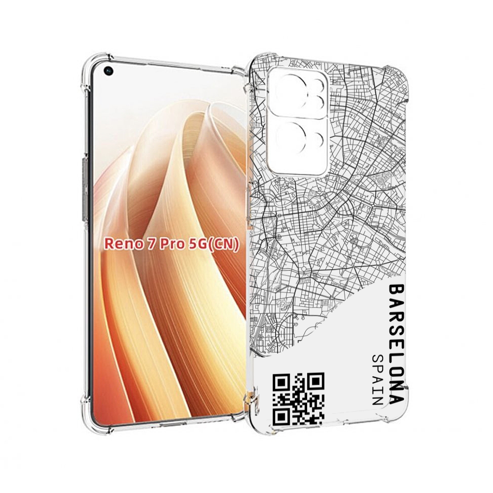 

Чехол MyPads схема-барселона для OPPO Reno7 Pro 5G, Прозрачный, Tocco