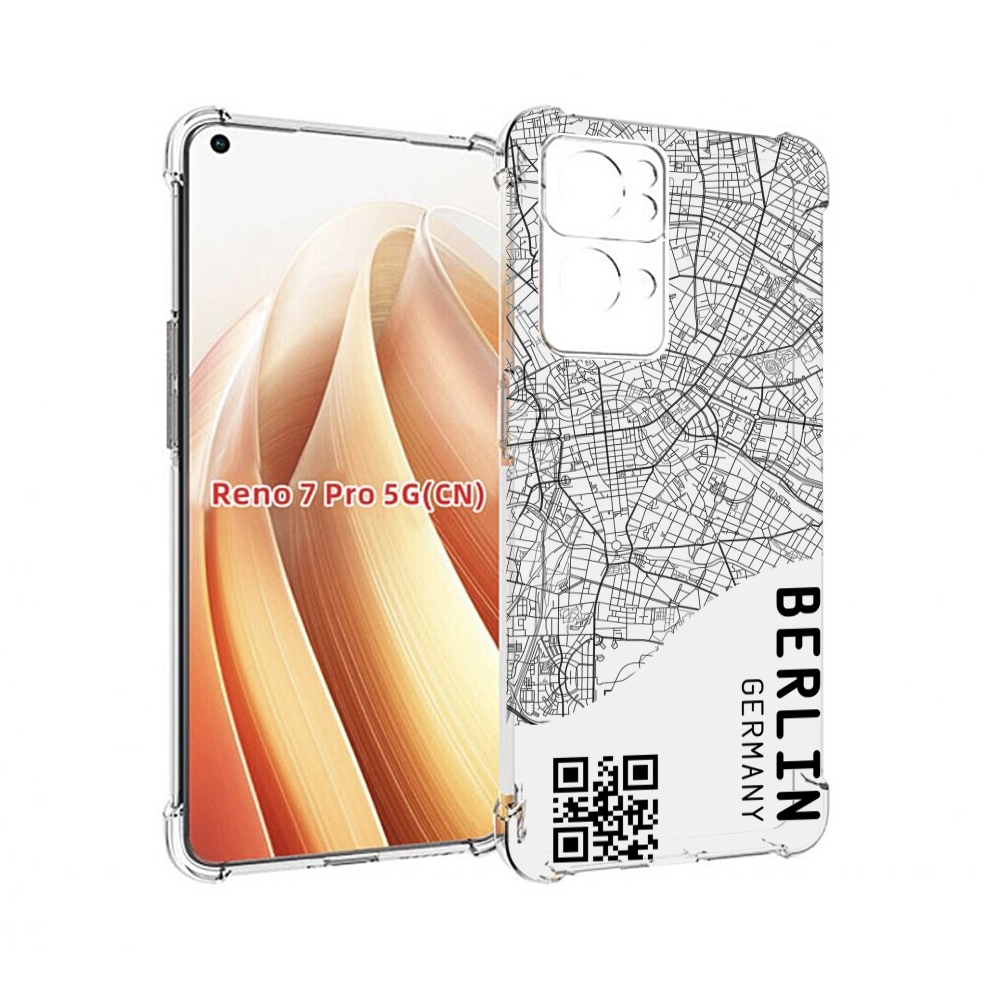 

Чехол MyPads схема-берлин для OPPO Reno7 Pro 5G, Прозрачный, Tocco
