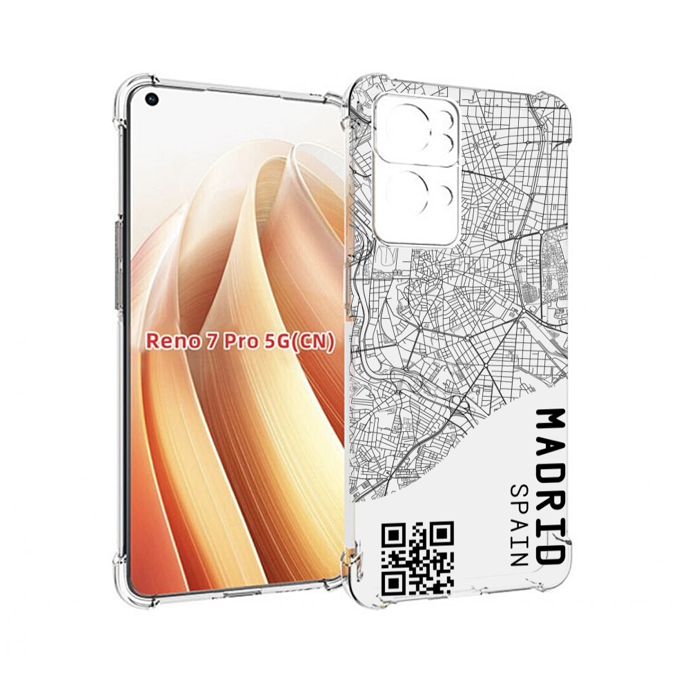 

Чехол MyPads схема-мадрид для OPPO Reno7 Pro 5G, Прозрачный, Tocco