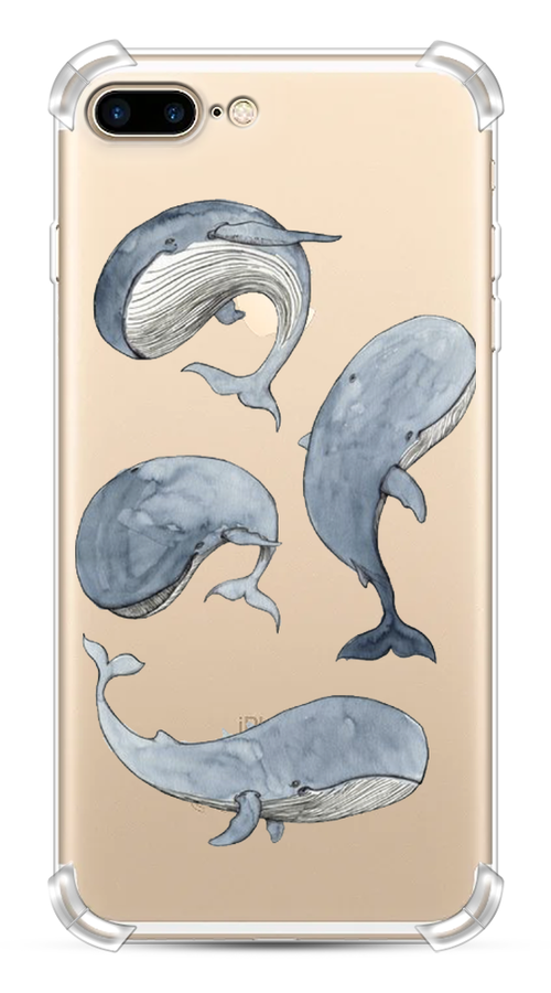 

Чехол Awog на Apple iPhone 7 Plus / Айфон 7 Plus "Киты", Разноцветный, 10751-1