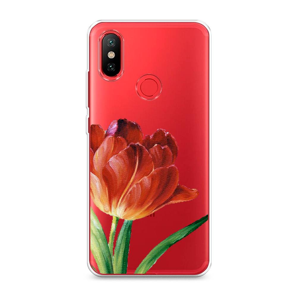 

Чехол Awog на Xiaomi Mi 6X/A2 "Красный тюльпан", Разноцветный, 33350-8