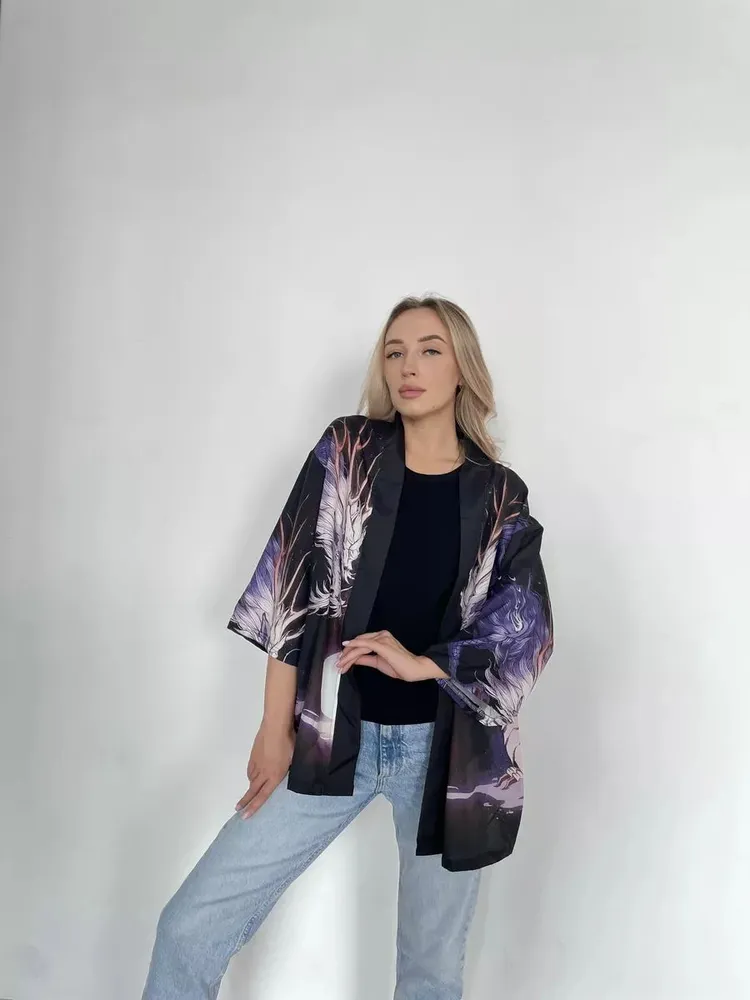 Кимоно женское 101 Аниме Аниме черный 40-46 RU