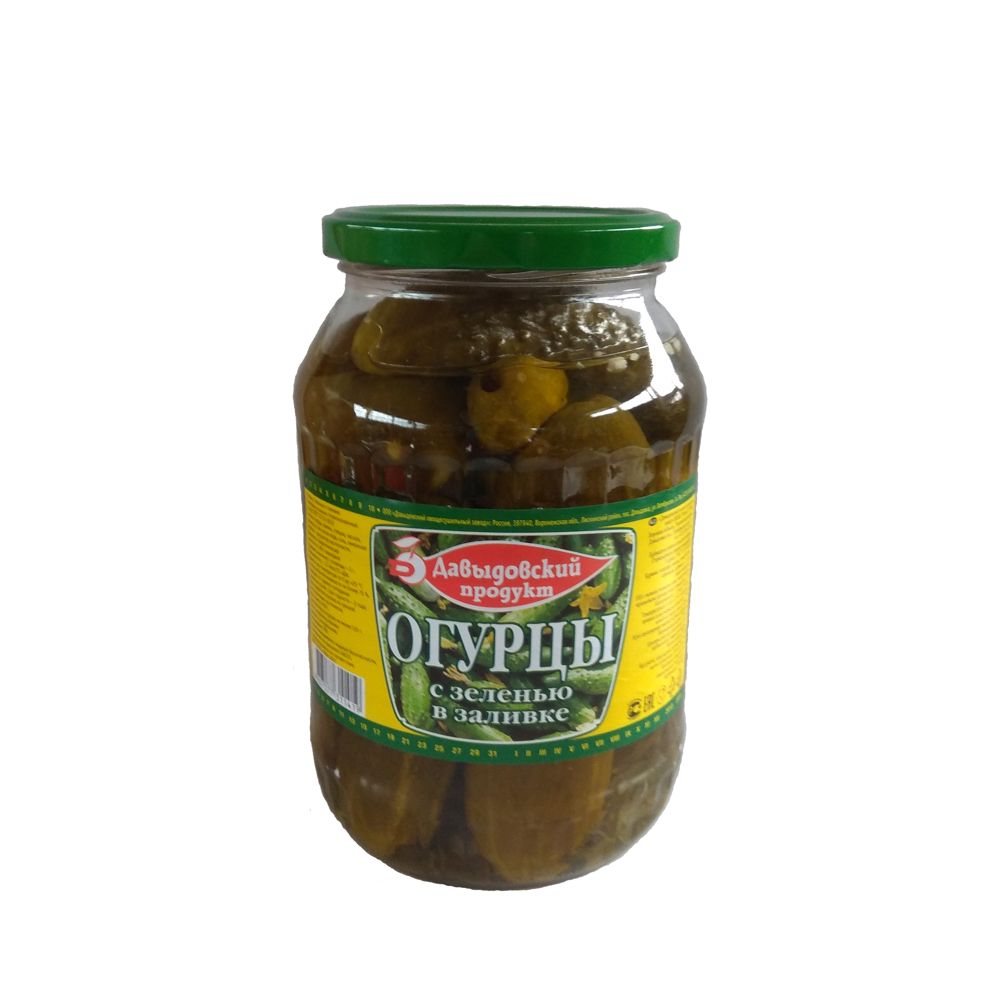 

Огурцы Давыдовский продукт маринованные с зеленью 680 г