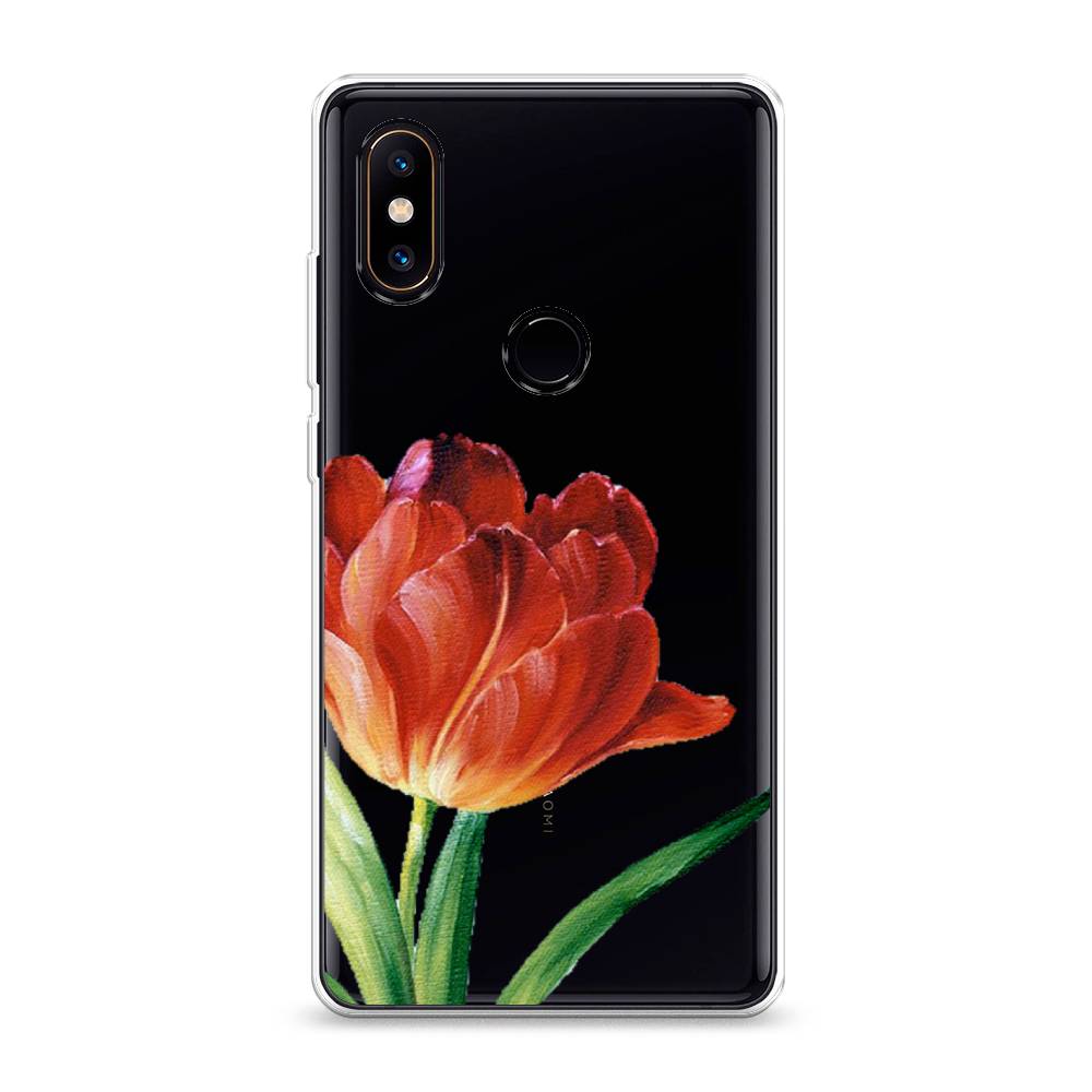 

Чехол Awog на Xiaomi Mi Mix 2S "Красный тюльпан", Разноцветный, 33450-8