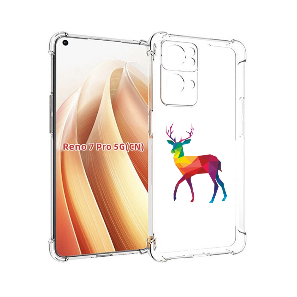 

Чехол MyPads геометрический олень для OPPO Reno7 Pro 5G, Прозрачный, Tocco