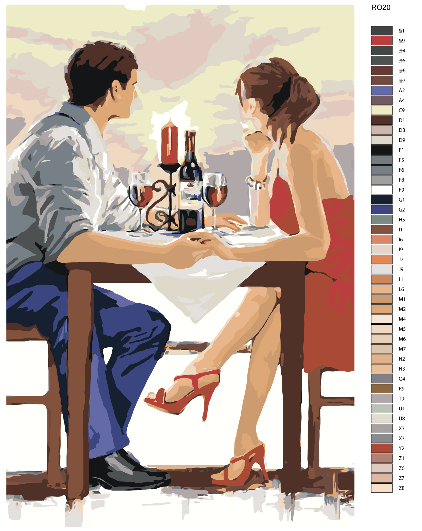 

Картина по номерам, Живопись по номерам, 80 x 120, RO20, RO20