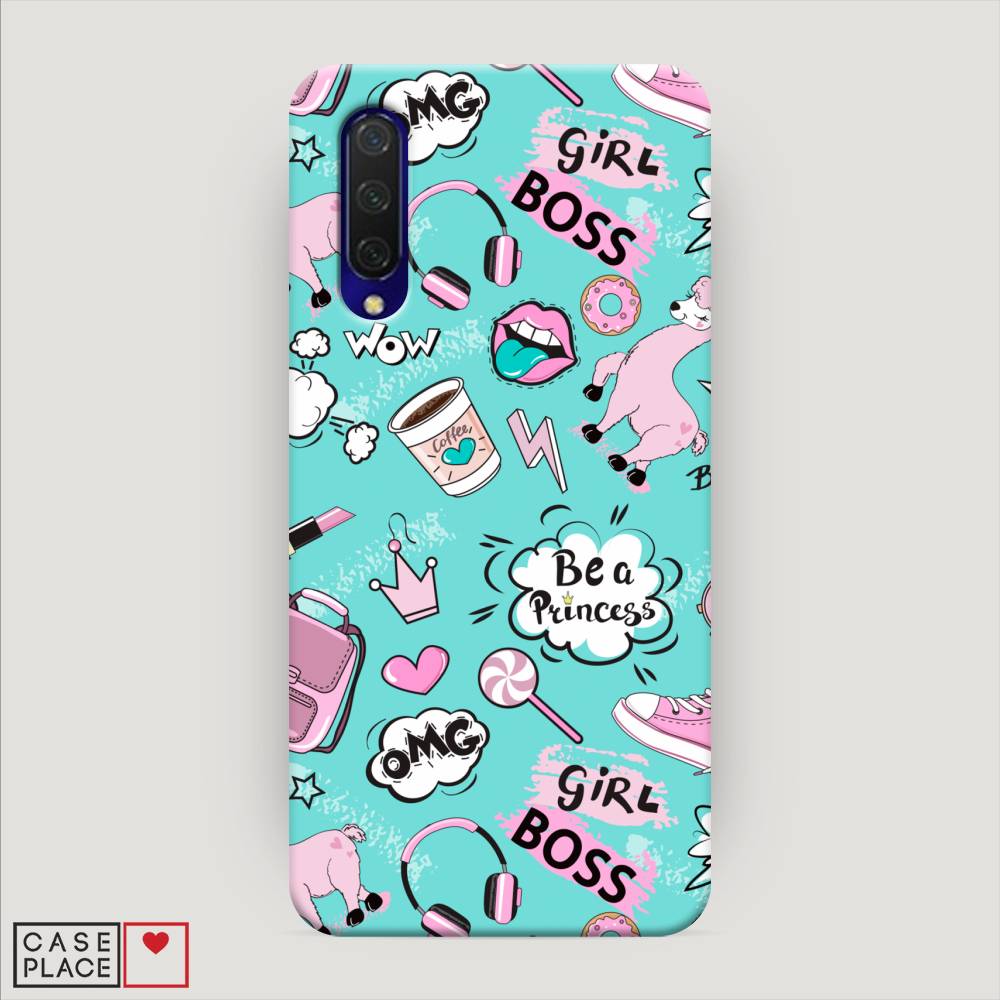 

Пластиковый чехол "Стильная лама" на Xiaomi Mi A3 Lite, 36220-1