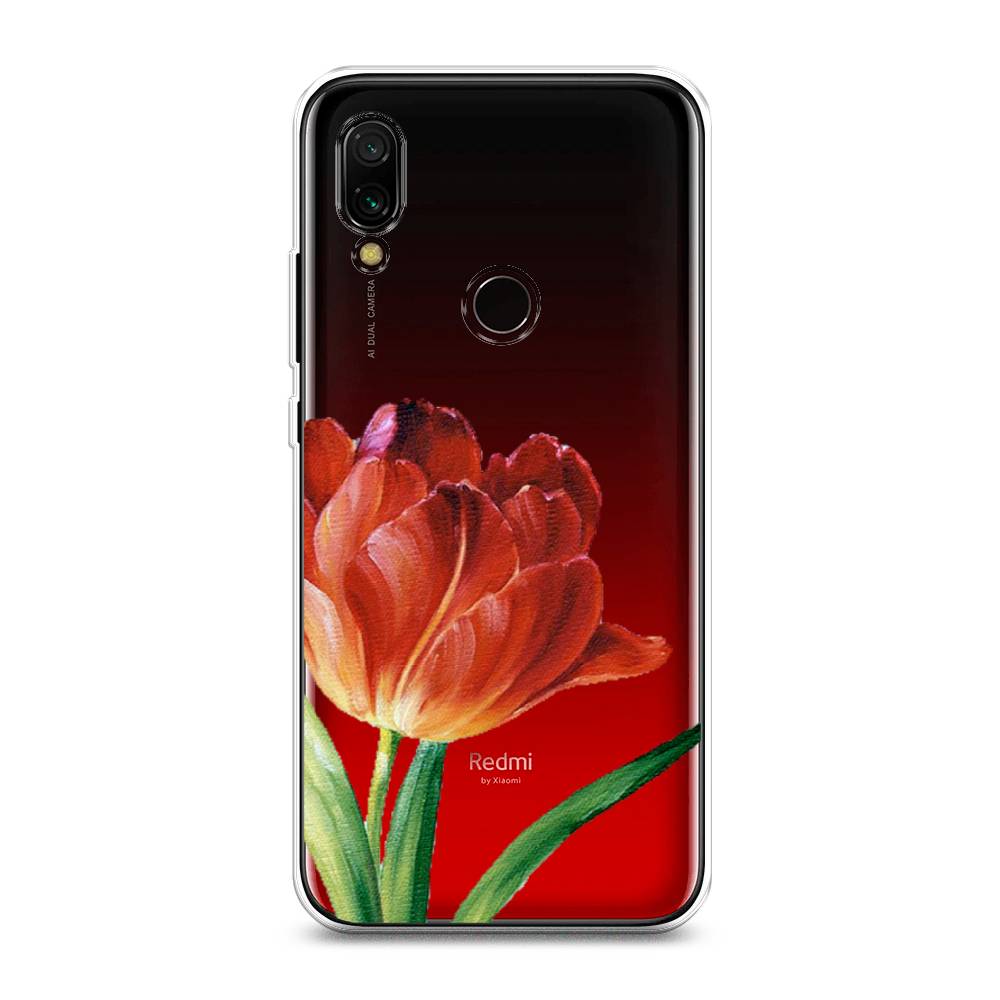 

Чехол Awog на Xiaomi Redmi 7 "Красный тюльпан", Разноцветный, 35050-8