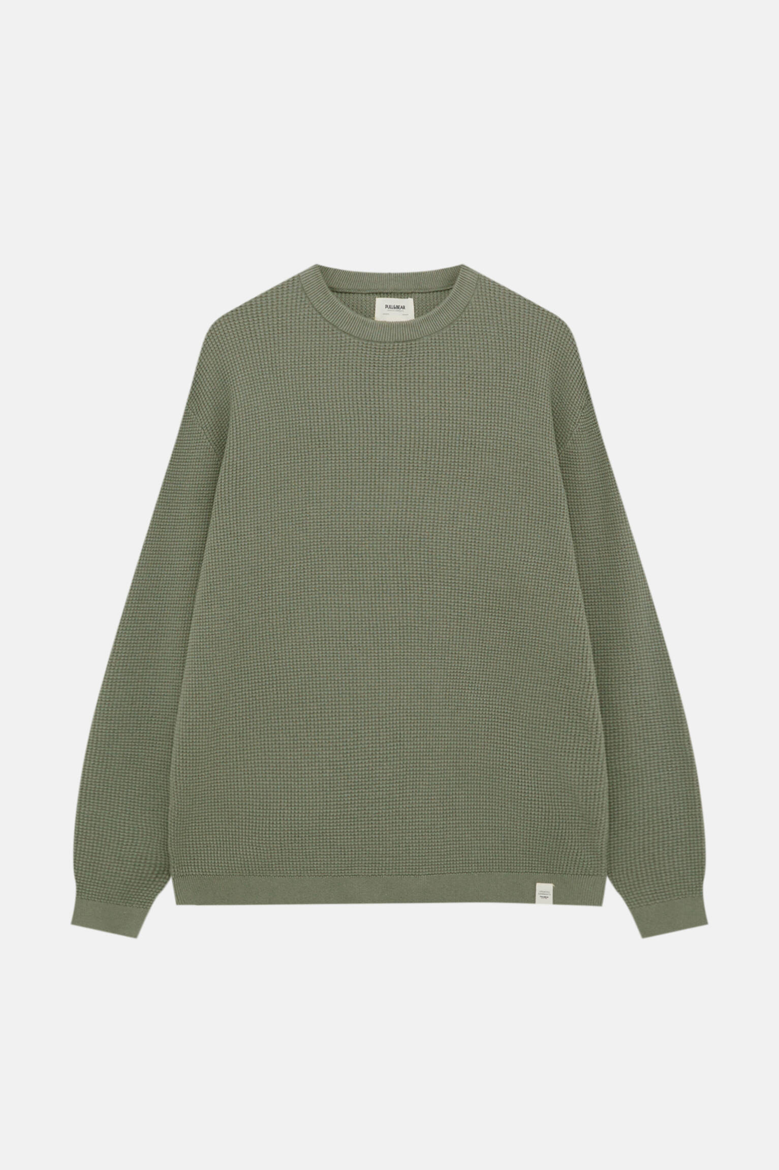 Джемпер мужской Pull&Bear PUL550698893 зеленый S. Доставка из-за рубежа.