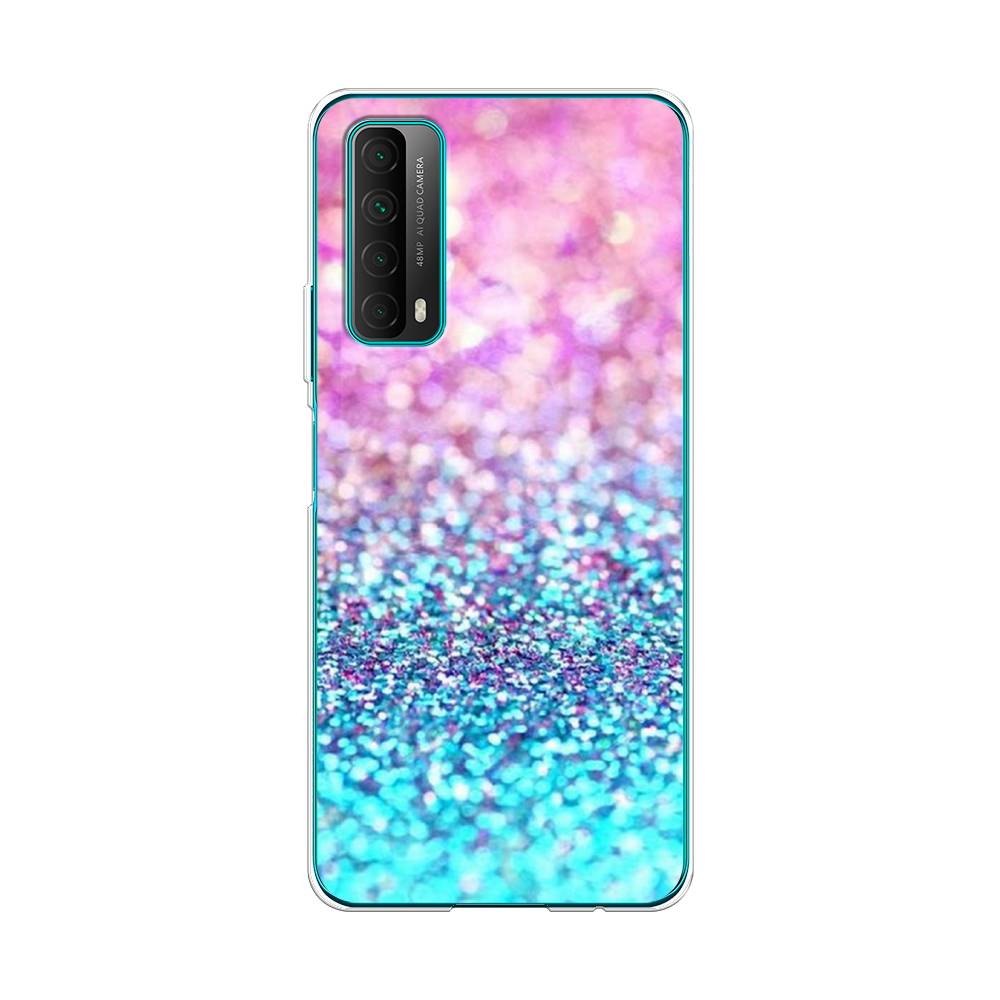 

Чехол Awog "Розово-голубые глиттеры рисунок" для Huawei P Smart 2021