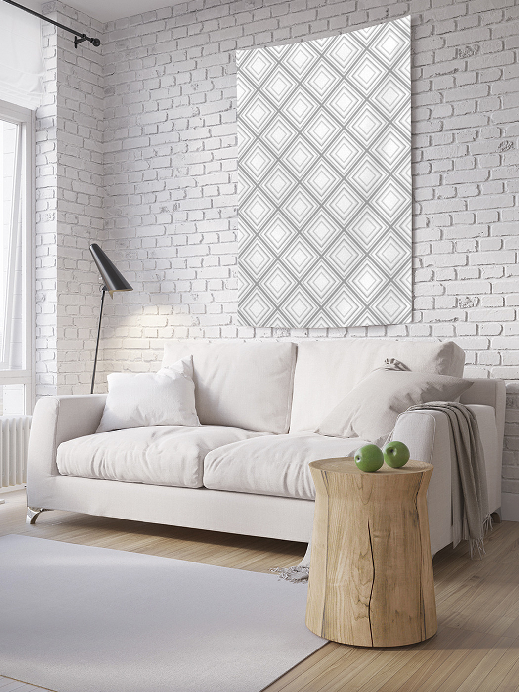 

Вертикальное фотопанно на стену JoyArty Плиточная классика 100x150 см, Плиточная классика