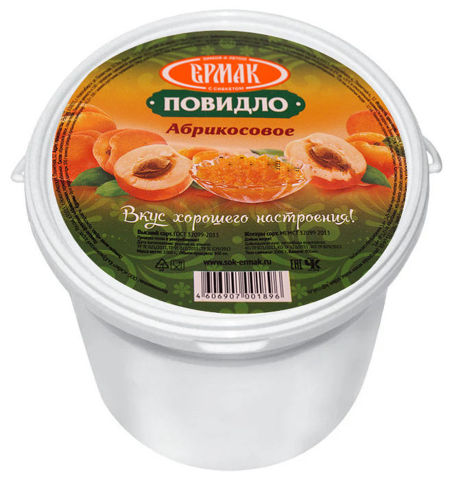 

Повидло Ермак абрикосовое 1 кг