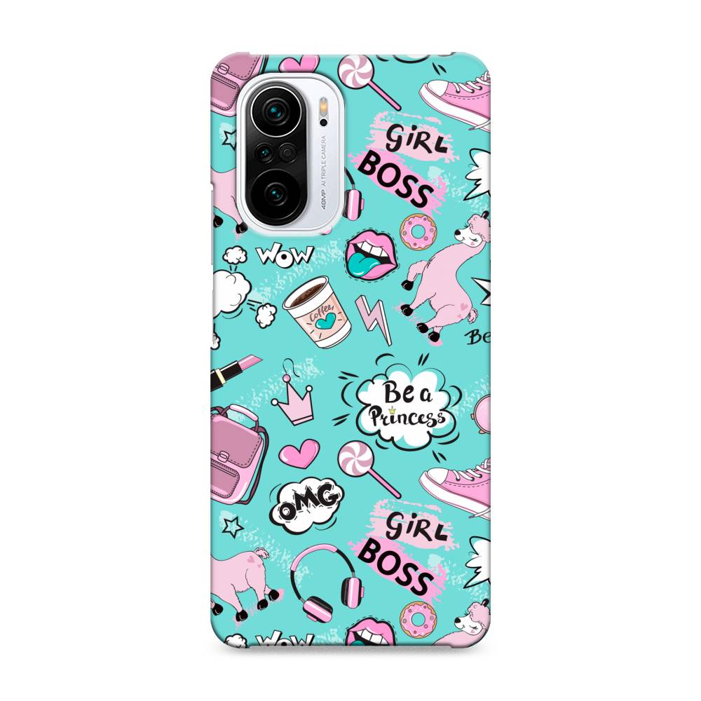 

Пластиковый чехол "Стильная лама" на Xiaomi Poco F3, 310120-1
