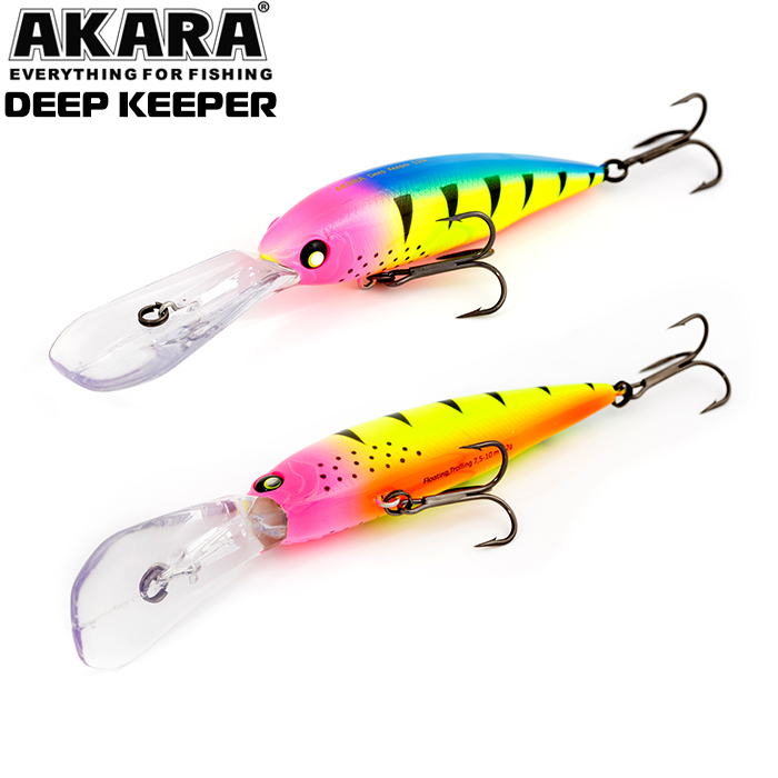 

Воблер Akara Deep Keeper 110F 32 гр 1-1/7 oz 4,3 in A124, Разноцветный, Deep Keeper